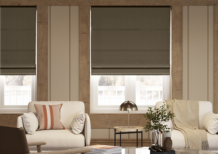 Norleigh, Otter - Twist&Fit Roman Blind - Image 3